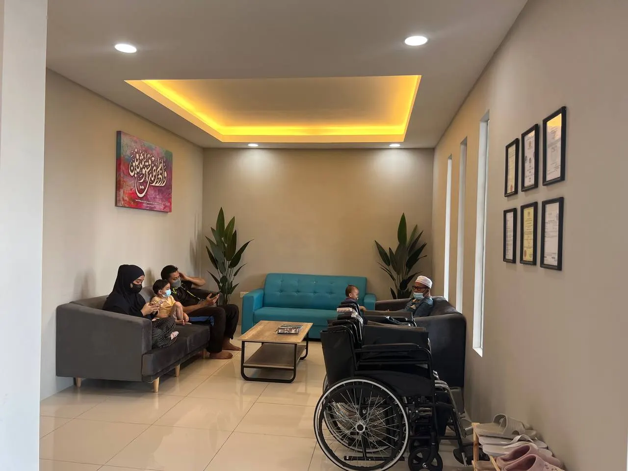 Sudut ruang dalaman Klinik Primakasih